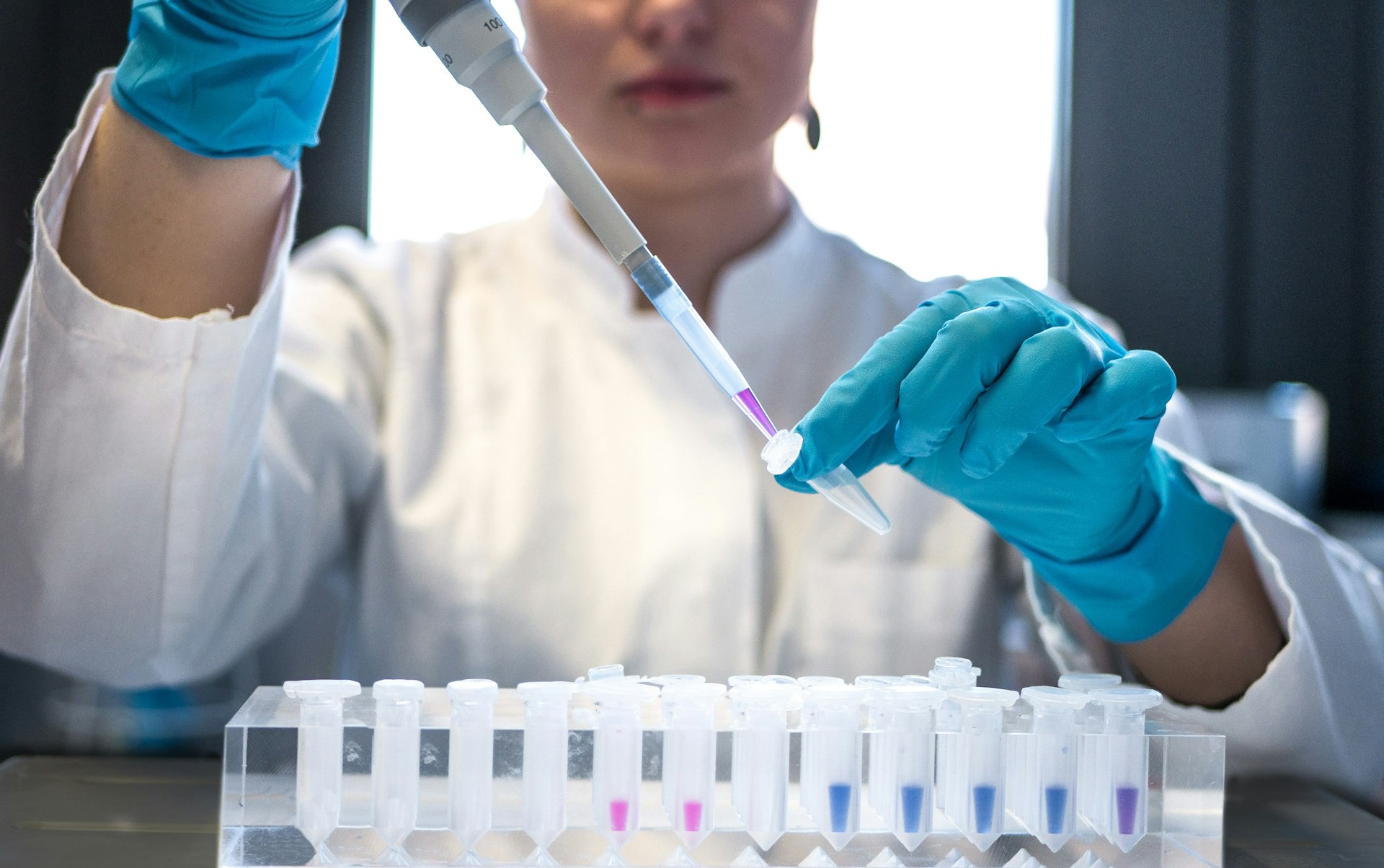woman doing research